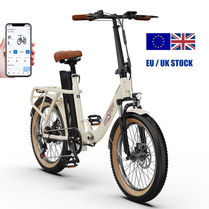 ONESPORT 250W Sammenfoldelig Elcykel med 48V Batteri - EU/UK Levering