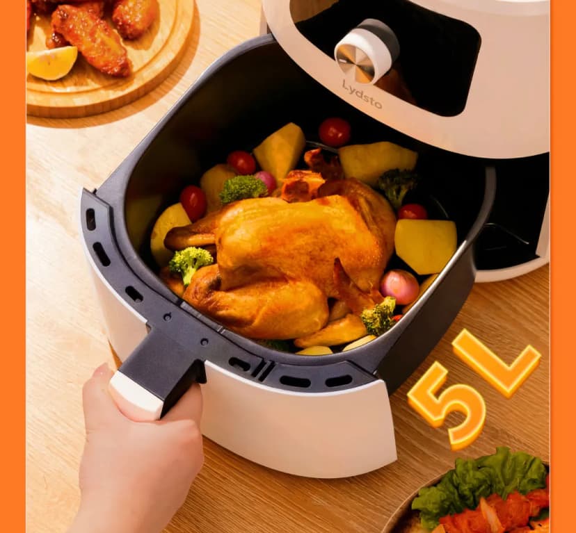 Lydsto 5L Smart Air Fryer – digital betjening, 1700 W, app-integration
