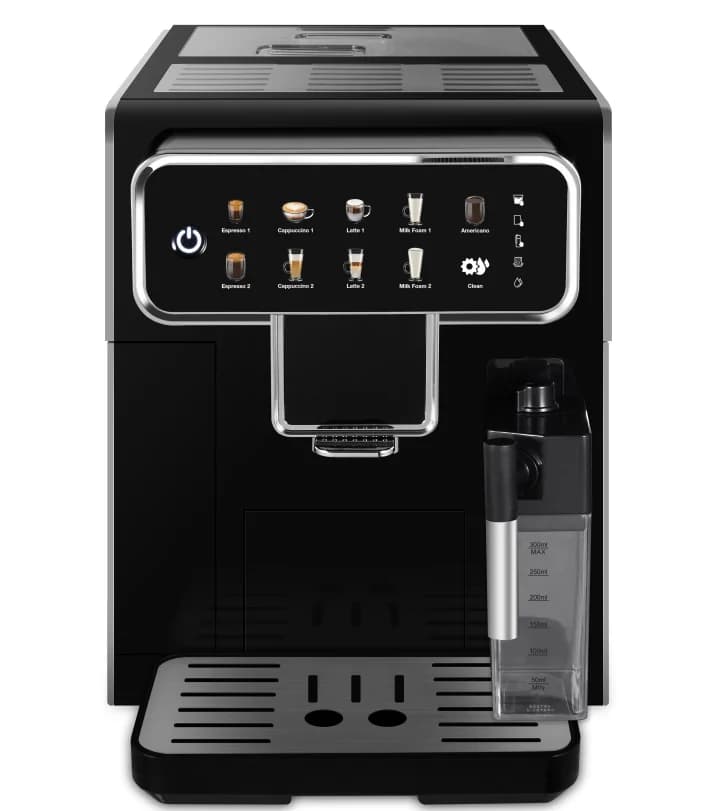 RON AM7203 fuldautomatisk espressomaskine med kværn og mælkeskummer