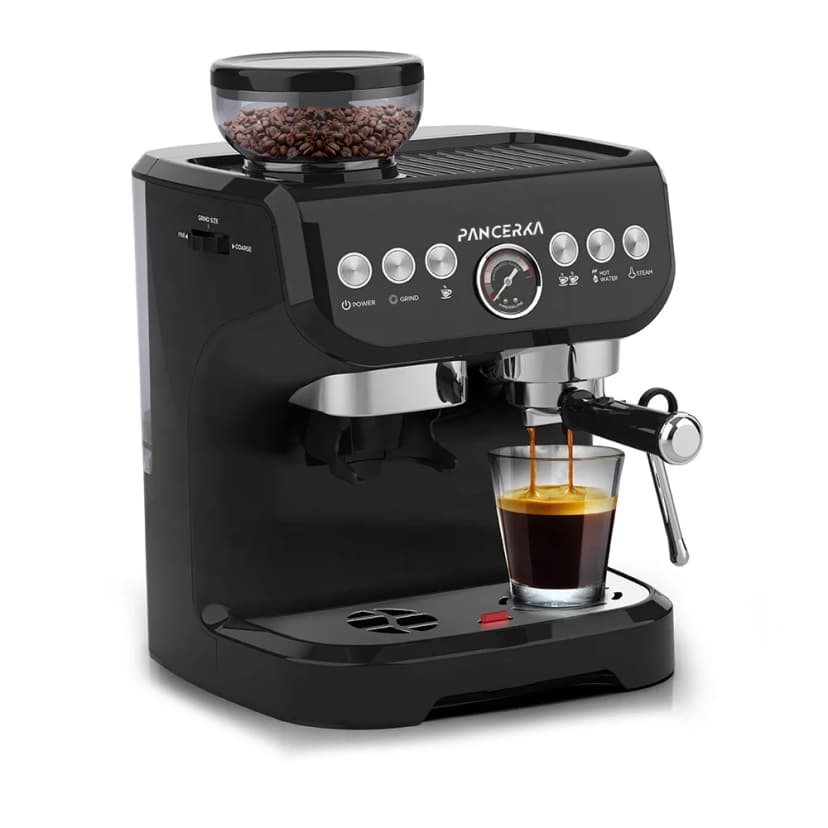 PANCERKA Professionel halvautomatisk espressomaskine – 15 bar, 2 liters kapacitet